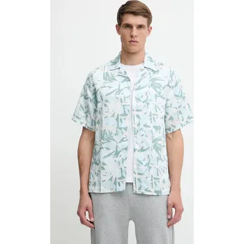 Pánská košile Košile Oakley pánská, modrá barva, relaxed, s klasickým límcem, FOA406860 50B, vel. S