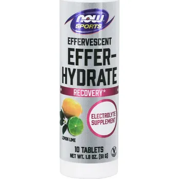 Fitness strava Now Foods Electrolitos šumivé tablety 10 šumivých tablet Příchuť: Pomeranč a jahoda