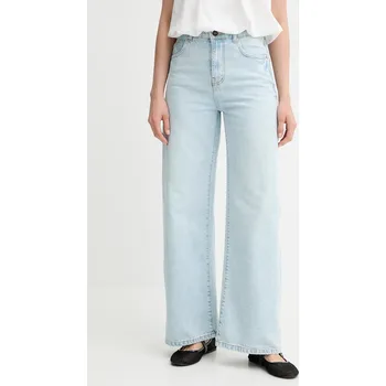 Dámské džíny Džíny Answear.LAB dámské, modrá barva 1998.tos 55X, vel. XL