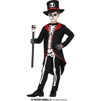 Karnevalový kostým Guirca Elegantní kostlivec dětský kostým Velikost: 10 – 12 let