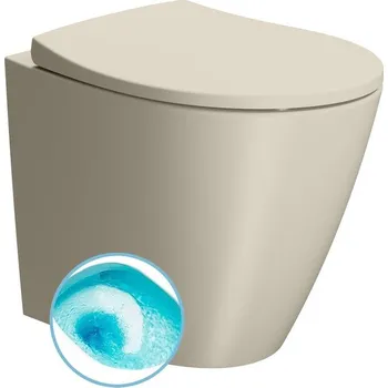 Klozet MODO WC mísa stojící, Swirlflush, 37x52cm, spodní/zadní odpad, creta dual-mat + slevový kód