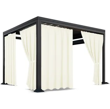 Zahradní závěs do altánku na tunel ZMOT - 06 krémový Rozměr závěsu: 155x200cm