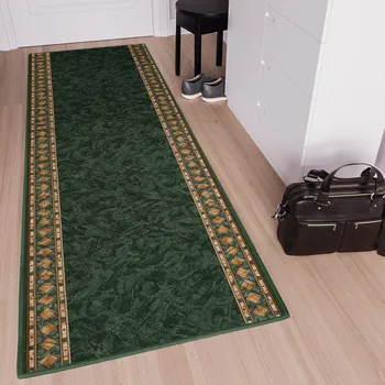 Koberec Chemex Protiskluzový běhoun na míru Kardinál 10 - zelený Rozměr koberce: 100 cm