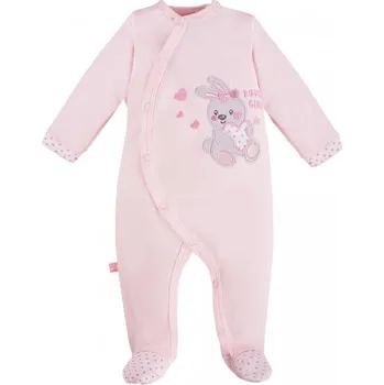 Kojenecký overall Eevi Overal NEWBORN růžový - 50