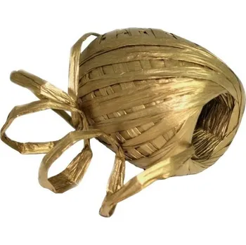 Stuha Papírová stuha vázací 30m - Raffia zlatá 7002315