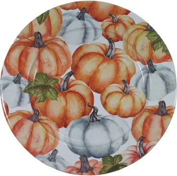 Talíř Talíř plechový dekorační Dýně 33 cm 2000163