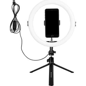 Studiové světlo AGFAPHOTO Kruhové LED světlo Realiview ARL 11, Ø 28 cm