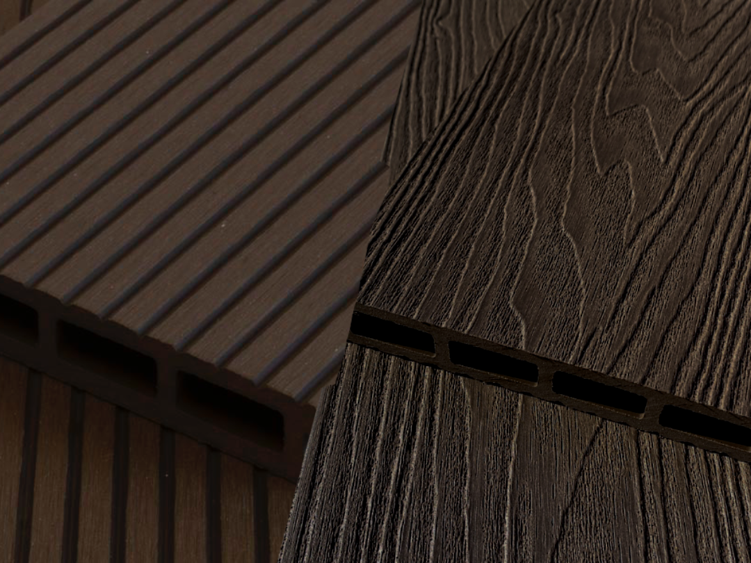 DAKOTA Living WPC terasová prkna LIGHT Brown WPC LIGHT: 22x145x2000 mm / Rovná / Drážky + Dekór dřeva