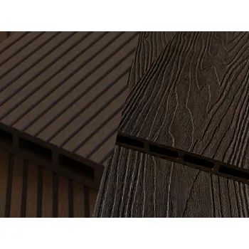 DAKOTA Living WPC terasová prkna LIGHT Brown WPC LIGHT: 22x145x2000 mm / Rovná / Drážky + Dekór dřeva