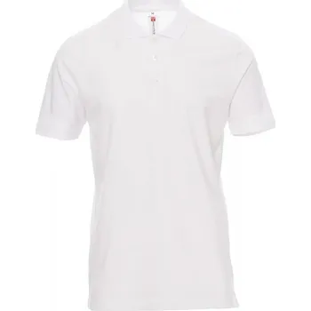 Pánské tričko Payperwear Polokošile Rome se 3 sladěnými knoflíky Barva: Bílá, Velikost: 4XL