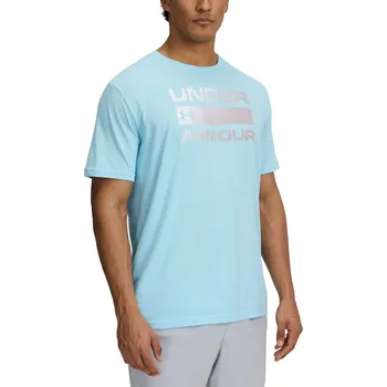 Pánské termoprádlo tričko Under Armour Team Issue Wordmark - Stream/White L