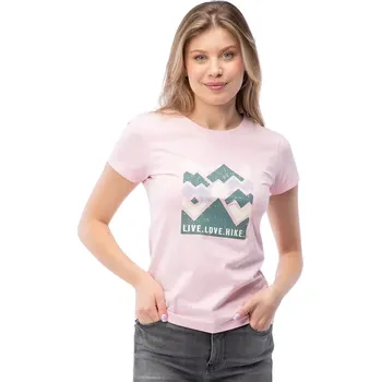 Dámské tričko tričko Hi-Tec Lady Aldys - Light Pink M