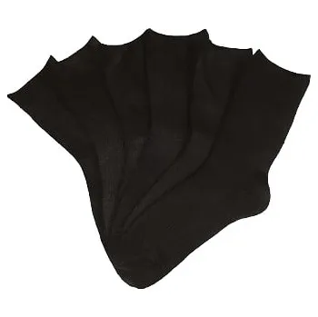 Pánské ponožky Zdravotní bambusové ponožky dámské (ČERNÉ)- 10 párů - 39-42