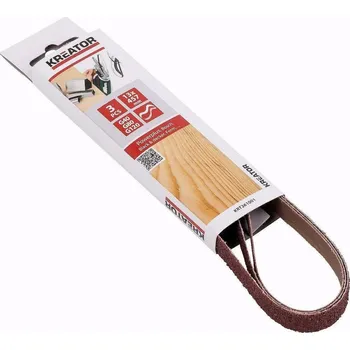 Brusný papír KREATOR KRT261001 Sada brusných pásů 13x457mm P40/80/120 3ks/bal.