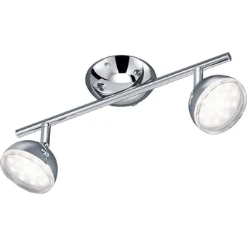 Trio 872810206 Bolou, stropní spotové svítidlo, 2x3,8W LED 3000K, chrom, délka 33,5cm