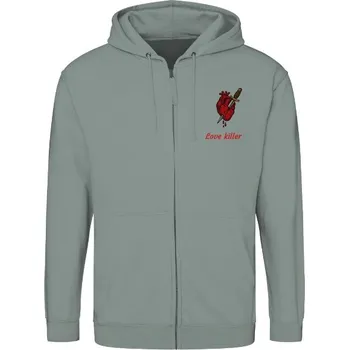 Pánská mikina Mikina na zip unisex s potiskem Love killer 2 pánské