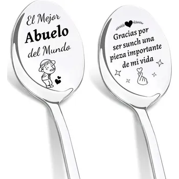Party dekorace DIKARIYA Dárek babičce, Sada lžic, Nerezové