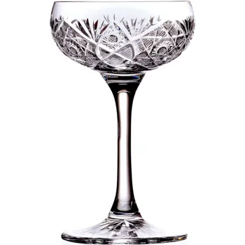 Sklenice Bohemia Crystal Ručně broušené sklenice na aperitiv a koktejl Bratislava 75ml (set po 2ks)