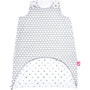 Spací pytel pro miminko Motherhood Vak na spaní mušelínových 2v1 Zip a Round Vel. 3-18 měs. Grey