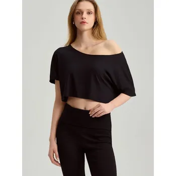 Dámské oblečení Zkrácené tričko - L - House - černá - 236EA-99X