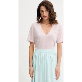 Pánská móda Plátěné tričko BOSS Orange C_Ela_1 50538645 růžová 03C, vel. M