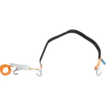 Upínací popruh Upínací souprava pro převoz vozidel "přes kolo" 35mm, 2,8m, 3 t,ot.háky, ochrana,VDI 2700