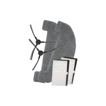 Sada příslušenství pro robotický vysavač Kartáčky, HEPA filtry k vysavači TESLA RoboStar iQ400 a sada mopů 6ks