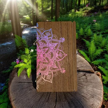 Zápisník art-wood.cz Dřevěný zápisník - tajemství klidu