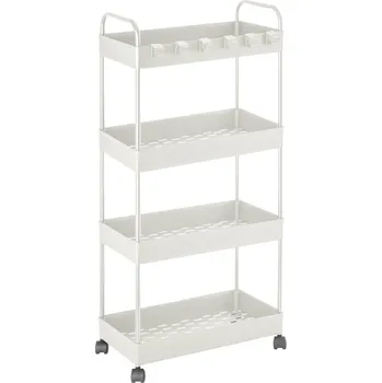 Koupelnový nábytek AWD Interior Koupelnový regál na kolečkách AWD02041976 bílý