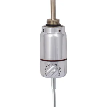 Radiátor OLSEN SPA - Topná tyč PATRONA s termostatem - Barva topné tyče - Chrom, Výkon topné tyče - 600 W RADPST363