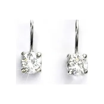 Náušnice Stříbrné náušnice, čirý zirkon, náušnice ze stříbra, NK 1250