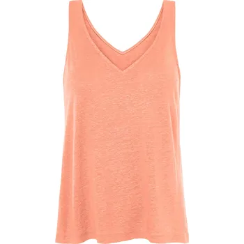 esmara® Dámský lněný top (meruňková, S (36/38))