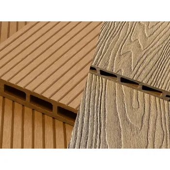 DAKOTA Living WPC terasové prkno LIGHT Gold WPC LIGHT: 22x145x2000 mm / Rovná / Drážky + Dekór dřeva