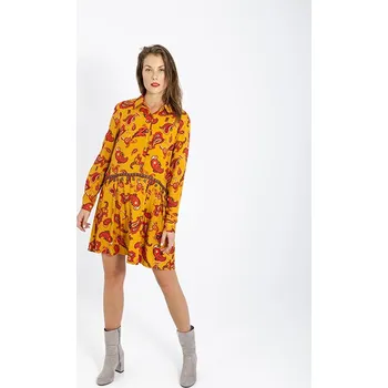 Dámské šaty Dámské šaty Smash ISIDORA Dámské šaty hořčicově žluté