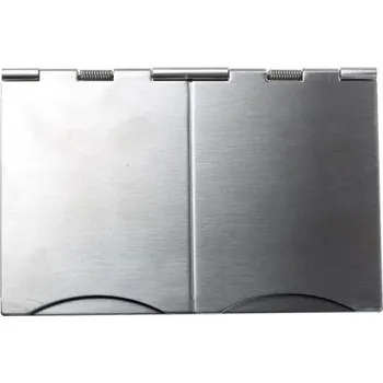 Elektrická zásuvka Zásuvka Stříbrná 2cestná Ocel nespínaná 13A MK Electric