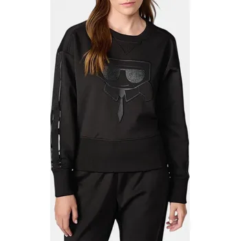 Dámská mikina Volná dámská mikina Karl Lagerfeld Suqiun Head - Velikost S, Barva Černá 56227 L3KH7094