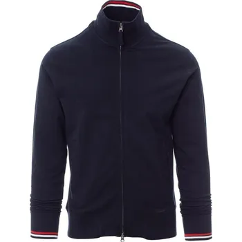 Pánská mikina Payperwear Mikina Maverick 2.0 s dvojitým jezdcem a konstrastním lemem Barva: modrá námořní, Velikost: S