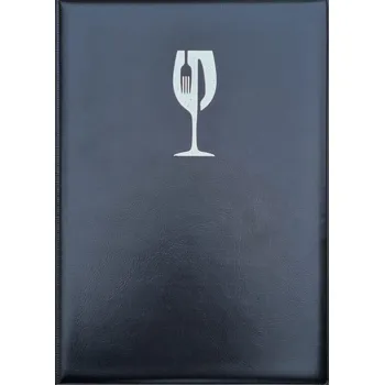 Jídelní a nápojový lístek SIMPLE GOLD A4, stříbrný symbol, 20 stran