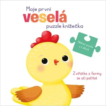 První čtění Moje první veselá puzzle knížečka Zvířátka z farmy se učí počítat