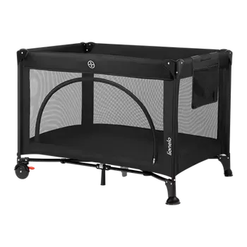 Dětská postýlka Lionelo Postýlka cestovní Laura Black Carbon