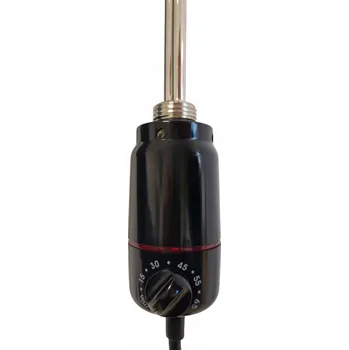 Radiátor OLSEN SPA - Topná tyč PATRONA s termostatem - Barva topné tyče - Černá, Výkon topné tyče - 300 W RADPST315
