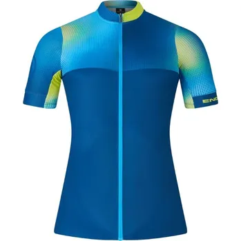 cyklistický dres Dres ENDURA BITMAP BLOCK FS260 PRINT S/S E3237BAB - modrý, pánský Velikost: 3XL, Varianta: barra blue