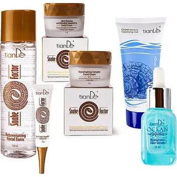 Kosmetická sada Luxusní sada s hadím tukem pro intenzivní obnovu pleti 35+