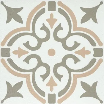 vinylová podlaha Vinylové samolepící podlahové čtverce ornamentální vzor zelený