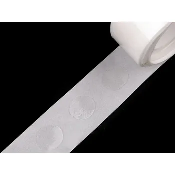 Samolepící etiketa Oboustranné gelové tečky, samolepicí, ovál 10x12 mm na roli