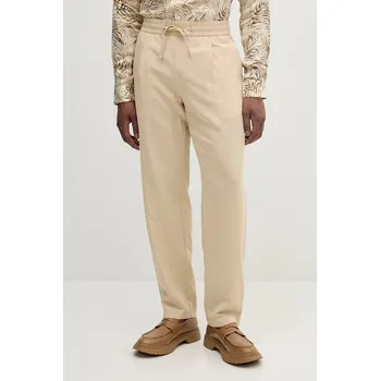 Pánské kalhoty Kalhoty s příměsí lnu Marciano by Guess DANIEL 5GHB03.2310Z béžová 08X, vel. 50