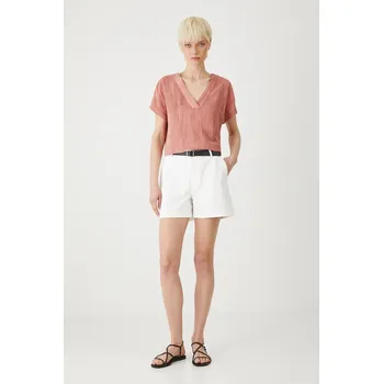 Dámské kraťasy Kraťasy Medicine dámské, bílá barva, medium waist RS25.SZDA07 00X, vel. S