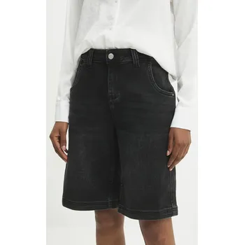 Dámské kraťasy Džínové šortky Answear.LAB dámské, černá barva, high waist HM5330.FLK 99X, vel. S