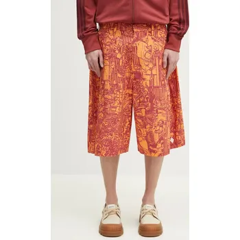Bavlněné šortky Marcelo Burlon Aop Mech Pajama Shorts Orange Burgundy pánské, oranžová barva, CMCB00AS25FAB0012028 22X, vel. S