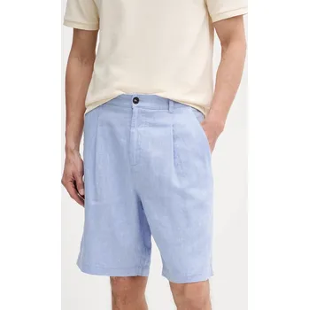 Lněné kraťasy United Colors of Benetton 43B3U9010 modrá 05X, vel. 46